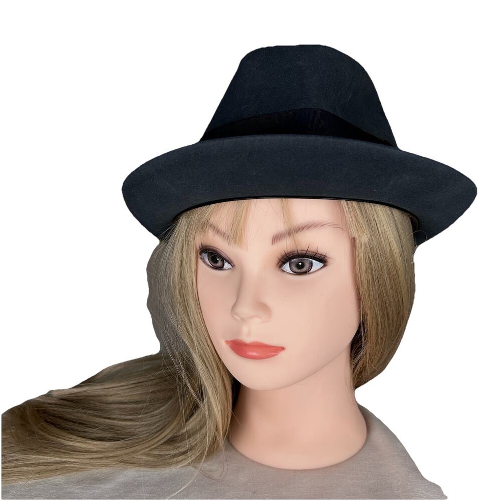 VTG Dobbs Fifth Ave New York Roos/Atkins Dobbs Edge Fedora Sz 7 3/8 Dark Gray